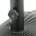 thumbnail image 5 of Jordan Manufacturing 28lb Black Half Round Outdoor Umbrella Base, 5 of 8