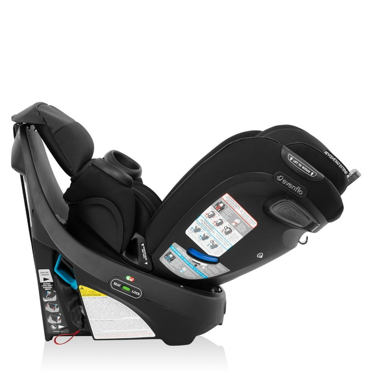 Evenflo Gold Revolve360 Extend All-in-One Rotational Car Seat with SensorSafe (Onyx Black)