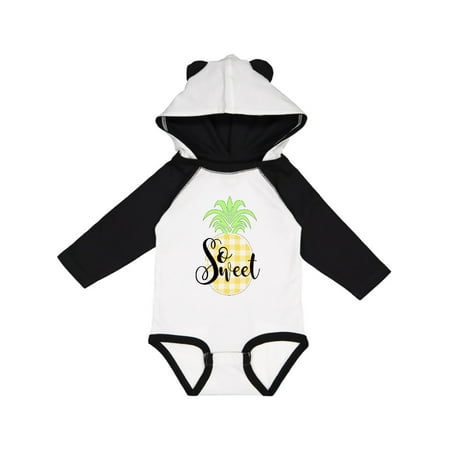 

Inktastic So Sweet-Plaid Pineapple Gift Baby Boy or Baby Girl Long Sleeve Bodysuit