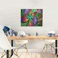 thumbnail image 5 of Naloa Multicolored Beautiful Flower Print Canvas Bathroom Wall Art,Bathroom Wall Art Decoration, Canvas Poster Prints,Decorative Paintings for Living Room, Bathroom, Kids Room, 5 of 6