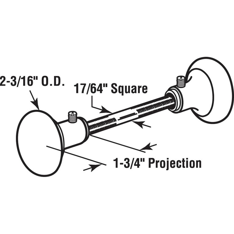 Prime-Line Bright Brass Replacement Knobs Right or Left Handed Prime-Line Bright Brass Replacement Knobs Right or Left Handed