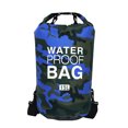 thumbnail image 1 of Advancent Bolsa de natación impermeable de 15/20L/30L, de saco seco, colores de camuflaje, pesca, canotaje, kayak, almacenamiento, bolsa de Deportes acuáticos Camuflaje Azul 23x57cm Advancent OD1303-10B, 1 of 6