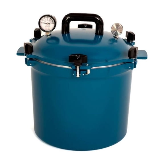 All American Pressure Canner, Durable, Versatile and Safe for Home Canning, Cooking, and Preserving, Berry Blue, 21.5 Quart