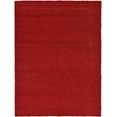 thumbnail image 2 of Unique Loom Solo Solid Shag Collection Area Modern Plush Rug Lush  Soft, 8 ft 0 x 11 ft 0, Cherry Red, 2 of 2