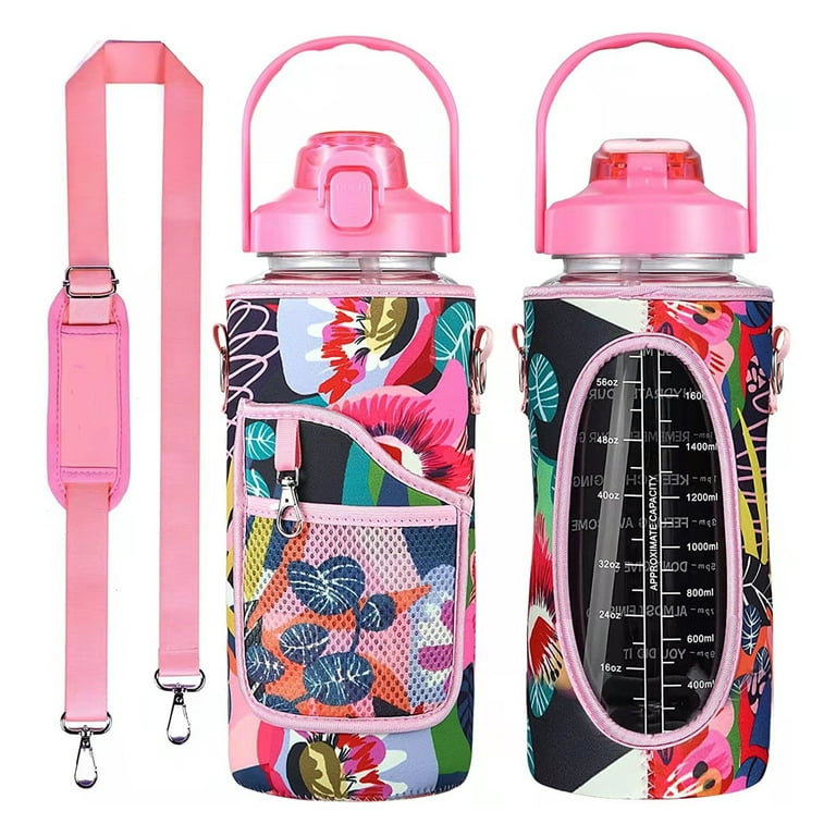 Kids Leakproof 22 oz Motivational Water Bottle with Straw & Time Marker BPA  Free