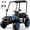 Blue, variant on YorRover 4 Seater Kids' Golf Cart, 24V Electric Ride-On, 4×75W Motors, Parental Remote Control, 4WD Spring Suspension, Detachable Awning, Bluetooth & LED Lights, for Kids Ages 3 and up, Blue
