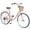 Pink, variant on Juuar 26" Womens Bike, 7 Speed Steel Frame Beach Cruiser Bike with Basket, Comfort City Commuter Bicycle for Ladies, Green