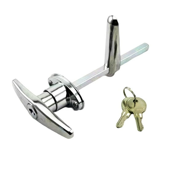 T-Shaped Handle Lock Garage Door Lock Anti-theft Zinc Alloy Lock Caravan Garage