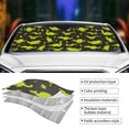 thumbnail image 5 of Disketp Windshield Sun Shade, Car Sun Shade For Front Window Cute Cartoon Dinosaurs Green Silhouette Pattern Sunshades Sun Visor Protector Blocks Uv Rays Foldable, 5 of 9