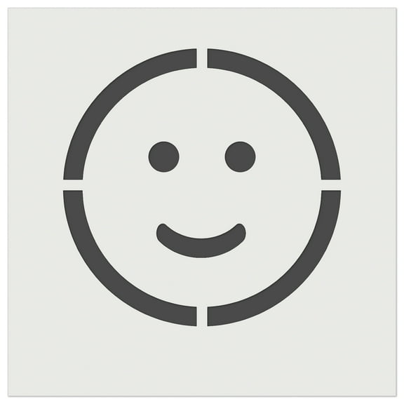 Happy Face Smile Good Job DIY Cookie Wall Craft Stencil - 5.5 Inch