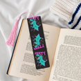 thumbnail image 4 of Kdxio Rex Dinosaur With Sunglasses Print Metal Tassel Bookmarks,Perfect Gift for Art Lovers and Bookworms Metal Bookmarks for Women, 4 of 8
