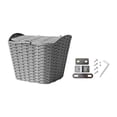 thumbnail image 1 of Cesta colgante para bicicleta, cesta para bicicleta con tapa, ligera, resistente y práctica para llevar en bicicleta. Gris, 1 of 9