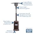 thumbnail image 2 of Blue Sky Outdoor Living 48,000 BTU Floor Standing Propane Outdoor Patio Heater, Bronze Hammered, 2 of 4