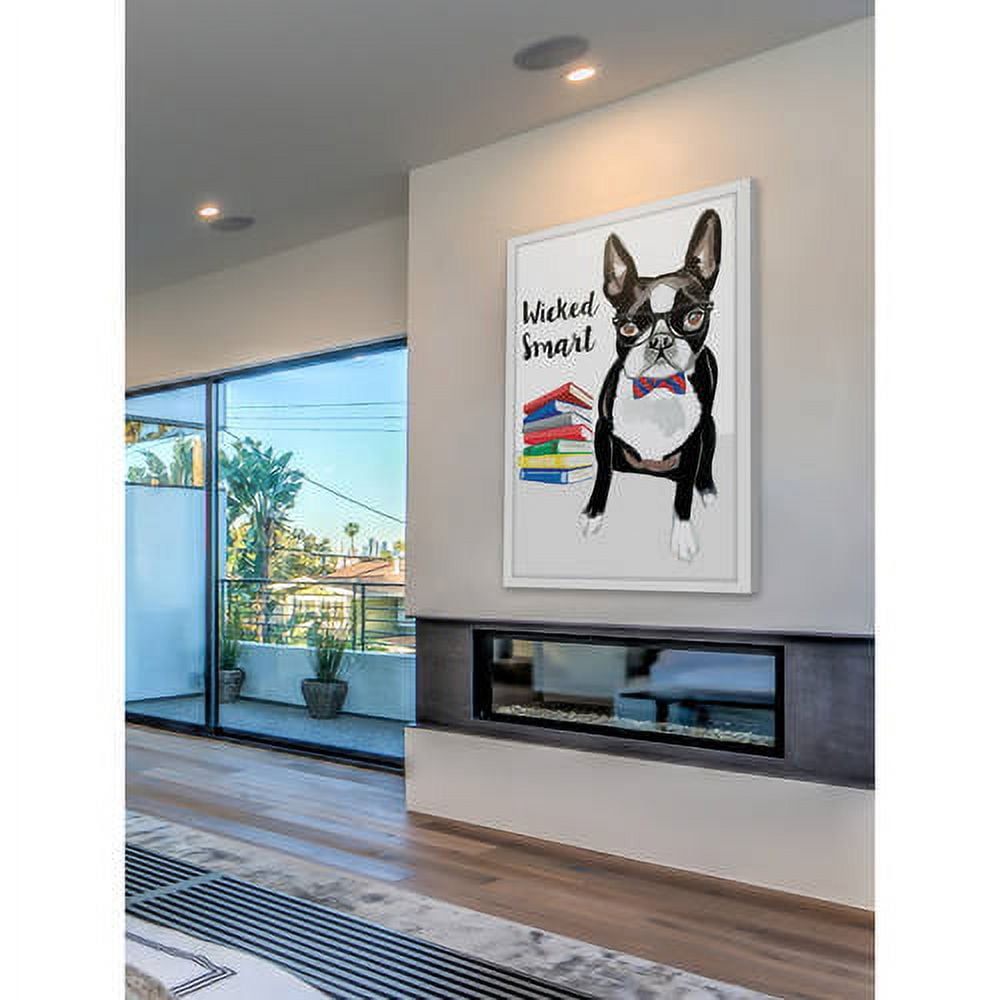 Marmont Hill "Smart Terrier" by Molly Rosner Framed Painting Print