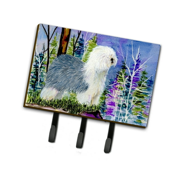 Caroline's Treasures SS8641TH68 Old English Sheepdog Leash or Key Holder, Triple Hook, multicolor