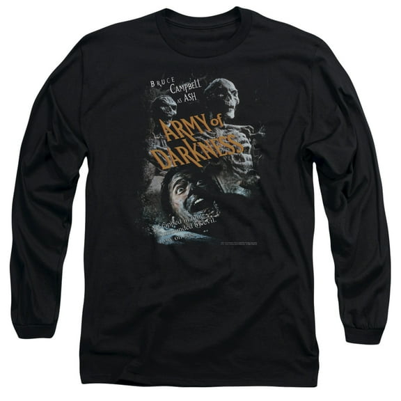 Army Of Darkness Covered Long Sleeve Adult 18/1 T-Shirt Black