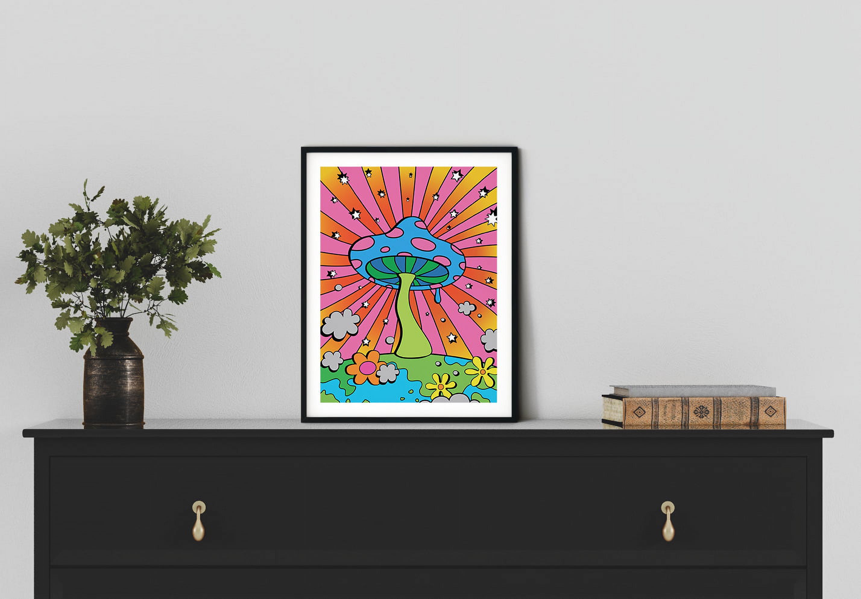 Haus and Hues Mushroom Poster Trippy Posters Indie Posters Posters for  Room Aesthetic Hippie Posters Mushroom Art 12