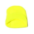 thumbnail image 2 of TopHeadwear Cuffless Beanie Cap with Visor, Neon Yellow, 2 of 2