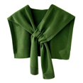 thumbnail image 2 of Bmisegm Sweater Shawl Wraps for Women Sweater Knitted Knotted Shawls Travel Casual Scarf Cape Shoulder Tops Fashion Wrap Green, 2 of 3