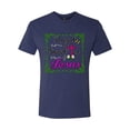thumbnail image 2 of Wild Bobby, Raised On Sweet Tea & Jesus, Inspirational Christian, Men Premium Tri Blend Tee, Vintage Navy, XX-Large, 2 of 5