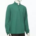 thumbnail image 7 of BLESSUME Men's Clergy Tab Collar Polo Shirt Long Sleeve Pastor Minister Preacher Shirt Priest Tops, 7 of 7