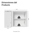 thumbnail image 2 of Alacena Gabinete Superior Cocina Madesa Vik 94cm BG, 2 of 4
