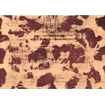 thumbnail image 1 of Ahgly Company Indoor Rectangle Abstract Brown Modern Area Rugs, 4' x 6', 1 of 4