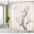 thumbnail image 5 of Ambesonne Floral Shower Curtain, Classical, 69"Wx70"L, Grey White, 5 of 5