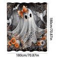 thumbnail image 6 of Coziro Spooky Bathtub Ghost Halloween Shower Curtain 72x72 Inch Dark Floral Gothic Botanical Polyester Waterproof Bathroom Decor Panel, Machine Washable, 6 of 10
