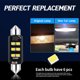 thumbnail image 4 of 2/4 piezas de 31 mm, 36 mm, 39 mm, 41 mm, luz de festón C5W, lámpara de señal LED CSP 1860 6SMD, bombilla Canbus C10W, luz de lectura interior para coche, 4 of 5
