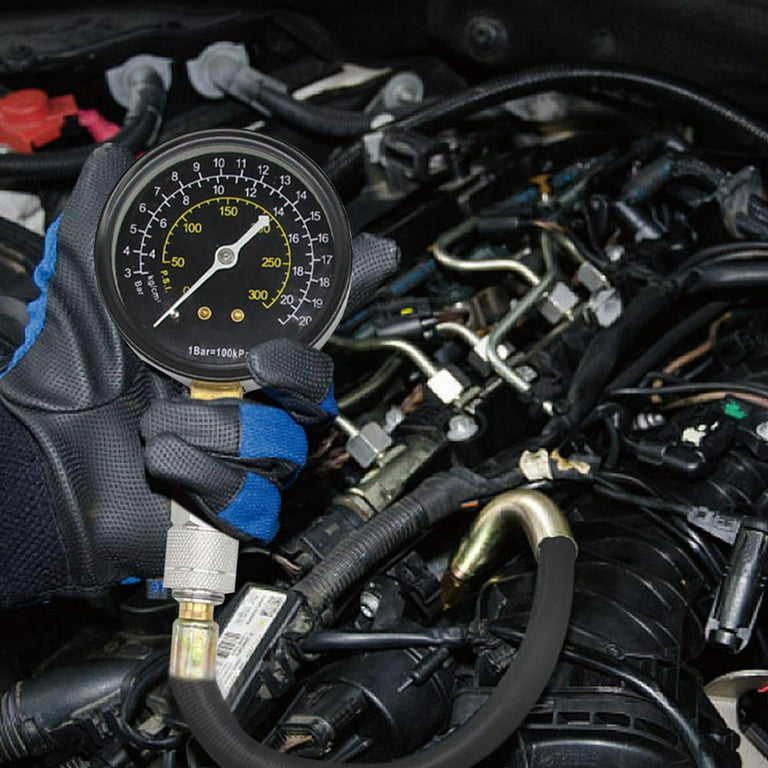  Engine Compression Tester Testing Gauge Gage Check Test Tool  Kit : Automotive