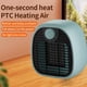 thumbnail image 3 of Calentador de espacio portátil Sunnimix calefactor portátil 1000W cerámica verde, 3 of 7
