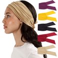 thumbnail image 2 of Banda para el cabello anudada para mujeres europeas y americanas, banda para el cabello para yoga, banda para la cabeza deportiva, turbante elástico de ala ancha, accesorios para el cabello, 2 of 6