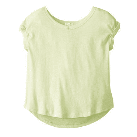 Splendid Girl's Slub Knit Top, DGA01191X, Green Lime, Size 6X, MSRP $38.