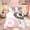 White Pink B, variant on Feelyou Chic Cheetah Print 8 Full Size Bedding Sets for Girls, Coquette Bowknot Letter U Full Size Bed in a Bag, Pink Reversible, 7 Pieces