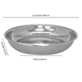thumbnail image 2 of Verka Stainless Steel Halwa Dish, 2 of 6