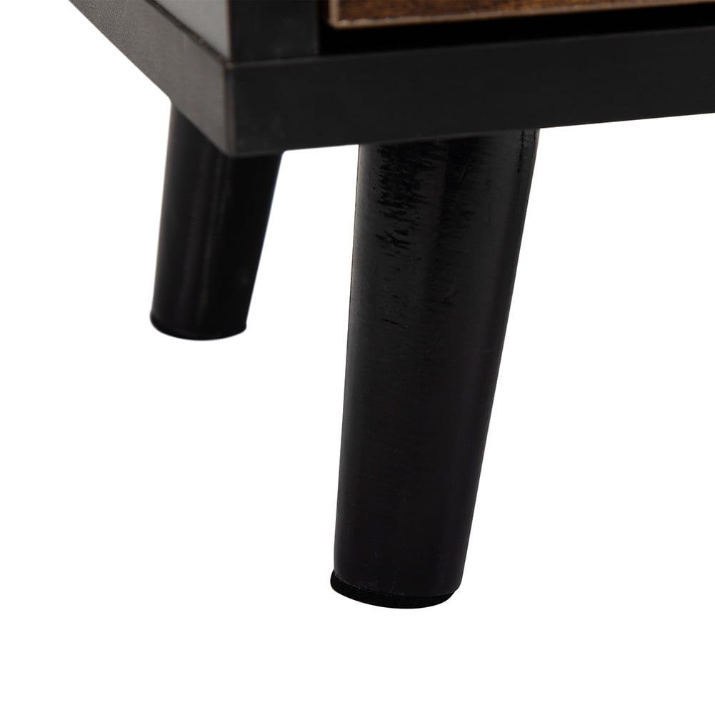 Kadyn Night Stand Set of 2 for Bedroom, Modern Bedside Table with a Drawer for Nursery, Solid Wood Sofa Side End Table for Bedroom with Legs, Black Kadyn Night Stand Set of 2 for Bedroom, Modern Bedside Table with a Drawer for Nursery, Solid Wood Sofa Side End Table for Bedroom with Legs, Black