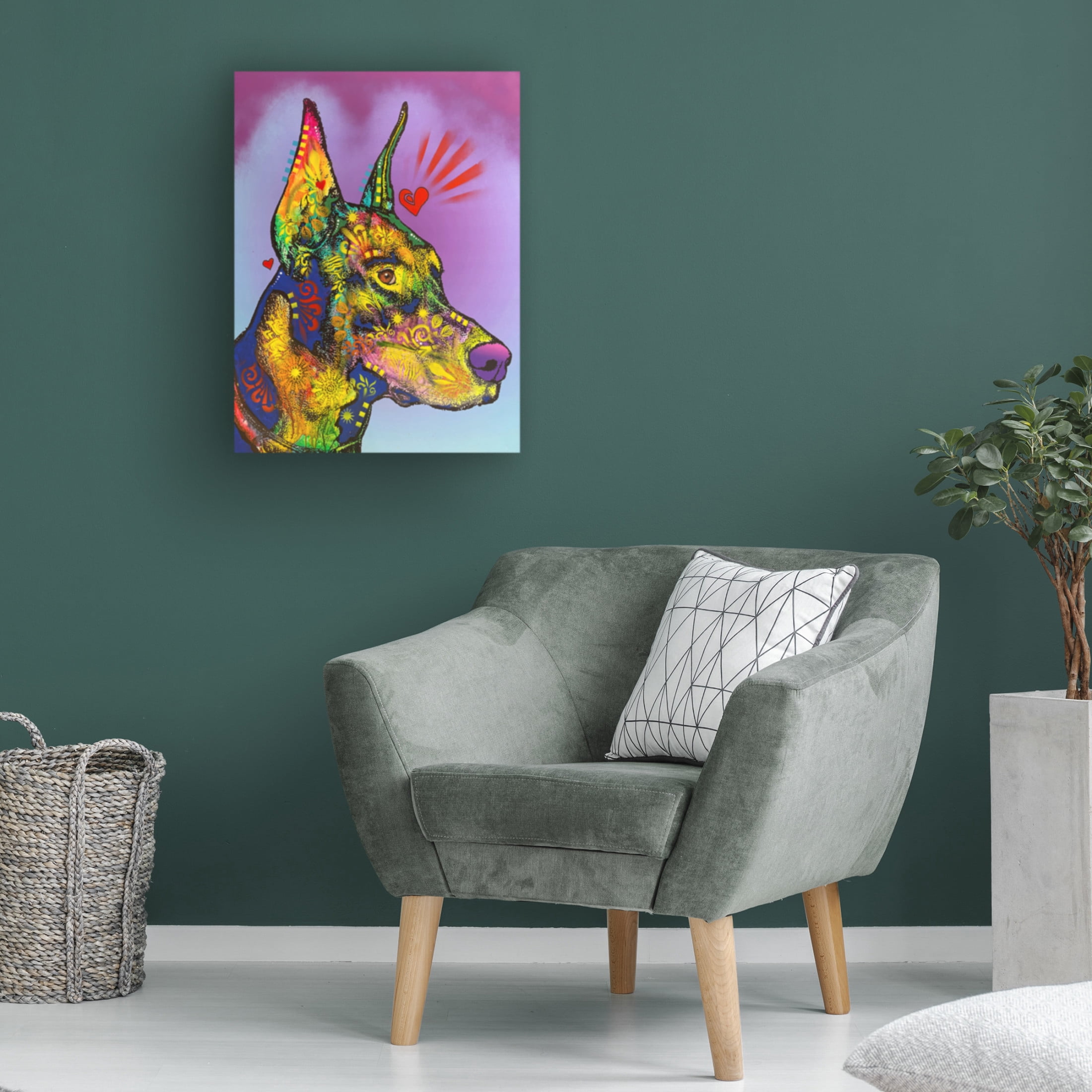 Canvas Wall Art - Dean Russo- Exclusive 'At A Glance' Wall Art for Living Room, Bedroom, or Office Décor by Trademark Fine Art - 18 x 24 Inches