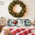 thumbnail image 3 of 4pcs Christmas Pillow Covers 18 x 18 Inch Xmas Winter Pillow Cushion Cases for Christmas Holiday Home Decorations Throw Outdoor Seasonal Pillow Covers for Couch Sofa Farmhouse, 3 of 6