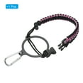 thumbnail image 3 of Uxcell Water Bottle Holder, Paracord Handle Strap Carrier Pink Camo, Black, 3 of 6