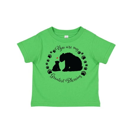 

Inktastic You are my Greatest Blessing with Bear Family Gift Toddler Boy or Toddler Girl T-Shirt