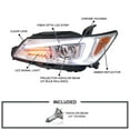 thumbnail image 4 of Spec-D Tuning Chrome Projector Headlights W/ LED Signal & LED Strip Compatible with 2011-2013 Scion tC, Left + Right Pair Headlamps Assembly, 4 of 6
