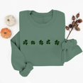 thumbnail image 4 of Ounisa St. Patrick's Day Sweatshirt for Women Clover Graphic T Shirts Patty's Day Long Sleeve Tee Tops Pullover, 4 of 6