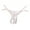 White, variant on Seductiva Clothing Women's Thongs Women Embroidered Hollow Butterfly Low Waist Underpants Open Cut Pearl Massage Thong Ladies Panties