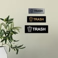 thumbnail image 5 of Basic Trash Sign (Brushed Silver) - Large, 5 of 5