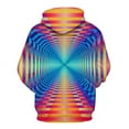 thumbnail image 2 of WHNBCW Novelty Optical Illusion Hoodie Funny Psychedelic Graphic Sweatshirt, 2 of 7