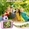 thumbnail image 3 of PURULU Kids Camera 180° Flip-up Lens 3 Megapixels, Digital Camera with 32GB SD Card, Pink, 3 of 7