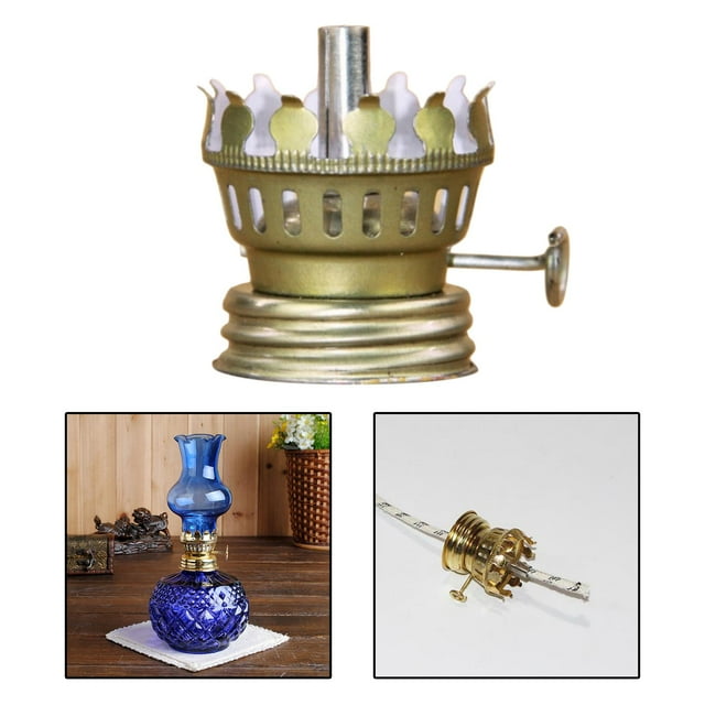 Piezas de Quemador de lámpara de aceite Macarena soporte de chimenea de lámpara de aceite interior plata