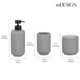 thumbnail image 4 of Accesorios para tocador de baño y encimera, diseño mDesign, resina estriada, 4 of 9