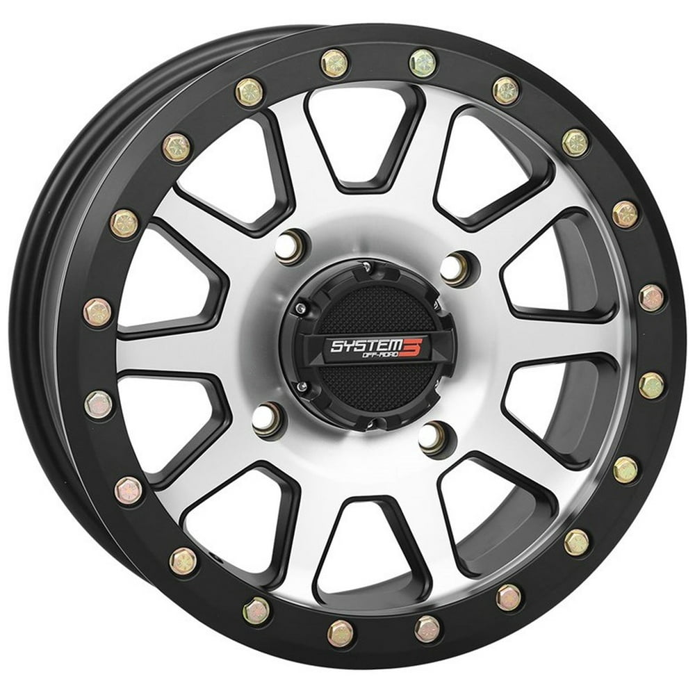 System 3 SB3 Beadlock 14x7 ATV/UTV Wheel Machined (4/156) 5+2 [14S3